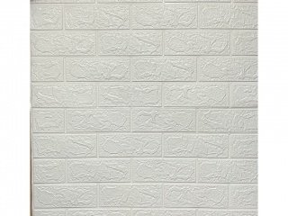 3D Obkladový panel Bílá cihla PB3501, 70x77 cm