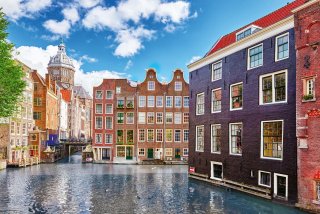 Vliesová fototapeta MS-5-1242 Amsterdamské nábřeží - 375 x 250 cm
