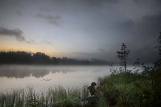 Vliesová fototapeta MS-5-3070 Jezero ve Švédsku - 375 x 250 cm