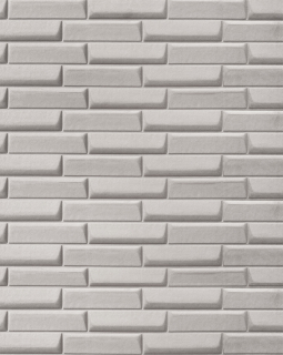 3D samolepicí VELVET obklad šedý - 0,69 x 1,5 m